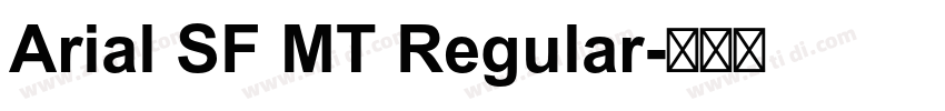 Arial SF MT Regular字体转换
